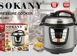 SOKANY PRESSURE COOKER 6L