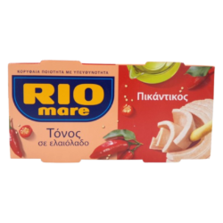 RIO MARE ΤΟΝΟΣ ΣΕ ΕΛΑΙΟΛΑΔΟ ΠΙΚΑΝΤΙΚΟΣ 2Χ130GR