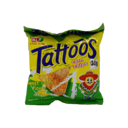 W.L. TATTOOS CORN CHIPS SWEET CORN FLAVOR 30G