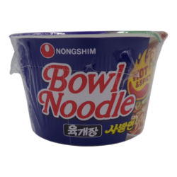 NONGSHIM BOWL NOODLE HOT&SPICY 100GR