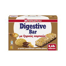 ΠΑΠΑΔΟΠΟΥΛΟΥ DIGESTIVE ME ΞΗΡΟΥΣ ΚΑΡΠΟΥΣ 28GR