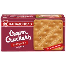 ΠΑΠΑΔΟΠΟΥΛΟΥ CREAM CRACKERS ΠΟΛΥΣΠΟΡΑ ΜΕ ΚΙΝΟΑ 195GR