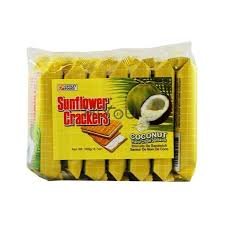 SUNFLOWER CRACKERS COCONUT FLAVOR 189G