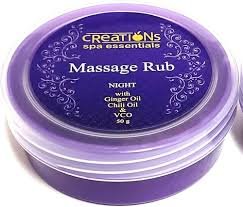 CREATIONS SPA ESSENTIALS MASSAGE RUB NIGHT 50G