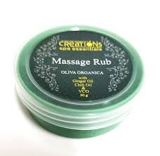 CREATIONS SPA ESSENTIALS MASSAGE RUB OLIVA ORGANICA 50G