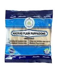 AMUTHA MADRAS PLAIN PAPPADOMS 200GR