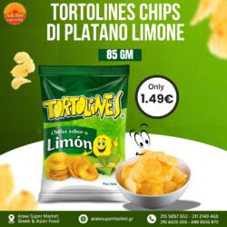 TORTOLINES CHIPS DI PLATANO LIMONE85G
