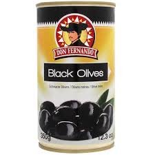 DON FERNANFDO BLACK OLIVES 350G