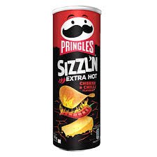 PRINGLES EXTRA HOT CHEESE & CHILLI 160GR