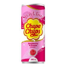 CHUPA CHUPS SPARKLING RASBERRY & CREAM 250ML