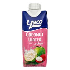 YACO COCONUT WATER  WITH LYCHEE 330ML