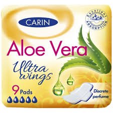 CARIN PADS ULTRA WINGS ALOE VERA 9PCS