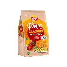 LAYS ΣΤΟ ΦΟΥΡΝΟ CRACKERS ΠΟΛΥΣΠΟΡΟ ΝΤΟΜΑΤΑ ΒΑΣΙΛΙΚΟΥ 80GR