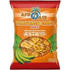 AFROASE PLANTAIN CHIPS 80GR