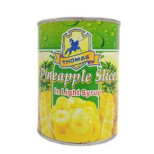 THOMAS PINEAPPLE SLICES IN SYRUP 567G