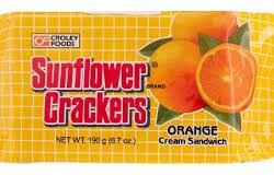 SUNFLOWER CRACKERS ORANGE 190GR
