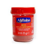 ALI BABA FOOD COLOUR RED 25GR