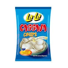 LALA CASSAVA CRISPS PLAIN SALTED 85GR