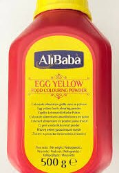 ALI BABA EGG YELLOW FOOD COLOURING 500GR