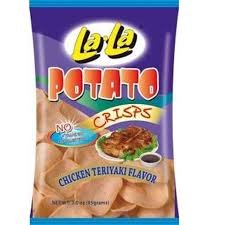 LALA POTATO CRISPS CHICKEN TERIYAKI 85GR