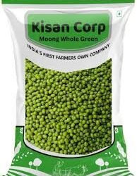 KISAN MUNG WHOLE GREEN  1KG
