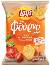 LAY'S BAKED TOMATO & BASIL 105GR