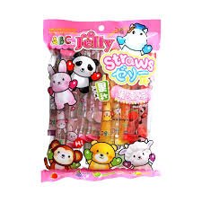 JELLY STRAWS FRUIT ASSORTED 400G