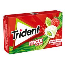 TRIDENT MAX SPLASH SUGAR FREE STRAWBERRY 22GR
