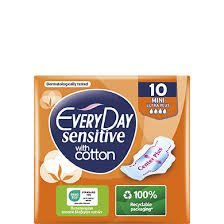 EVERY DAY SENSITIVE WITH COTTON 10 MINI ULTRA PLUS