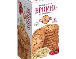 ΒΙΟΛΑΝΤΑ ΜΠΙΣΚΟΤΑ ΒΡΩΜΗΣ ΜΕ CRANBERRIES 200GR200GR