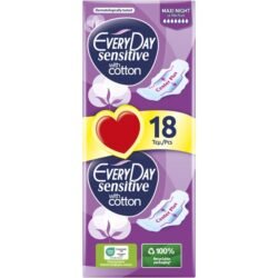 EVERYDAY SENSITIVE WITH COTTON MAXI NIGHT 18PCS