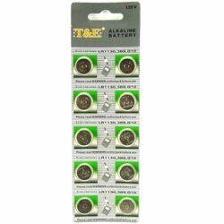 T&E ALKALINE BATTERY LR1130