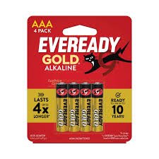 BATTERIES EVEREADY AAA 4PACK