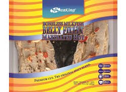 SEAKING BONLESS MILKFISH BELLY FILLET MARINATED HOT 380GR