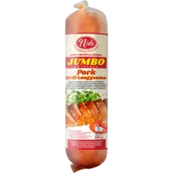 NIDA JUMBO PORK GRILL LONGGANISA 500GR