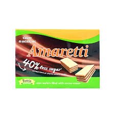 AMARETTI MINI WAFERS 40%LESS SUGAR 68GR
