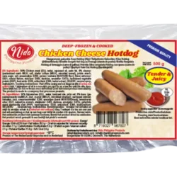NIDA CHICKEN CHEESE HOTDOG 500GR