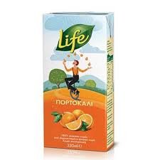 LIFE ΧΥΜΟΣ ΠΟΡΤΟΚΑΛΙ 330ML