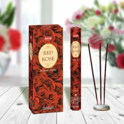 INCENSE STICKS RED ROSE 20PCS
