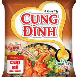 CUNG DINH NOODLES CRAB FLAVOR 79GR.