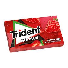 TRIDENT SESNSES SUGAR FREE STRAWBERRY