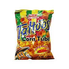 W.L. TATTOOS CORN TUBE SPICY CHEESE 88G