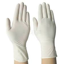 NATURAL LATEX GLOVES 1X PAIR