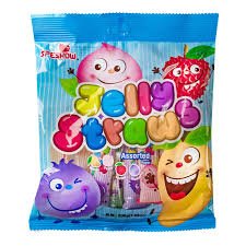 SPESHOW MINI JELLY STRAWS ASSORTED