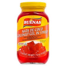 BUENAS COCONUT GEL IN SYRUP RED 360GR