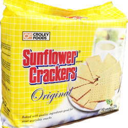 CROLEY FOODS SUNFLOWER CRACKERS ORIGINAL 160GR