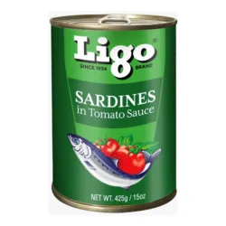 LIGO SARDINES IN TOMATO SAUCE GREEN 425GR