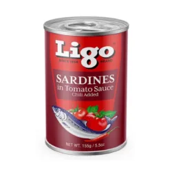 LIGO SARDINES IN TOMATO SAUCE RED 155GR