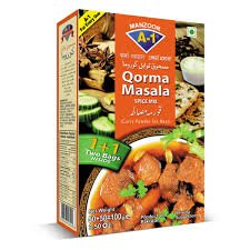 MANZOOR QORMA MASALA SPICE MIX 100G