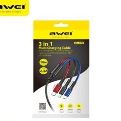 AWEI 3 IN 1 MULTI CHARGING CABLE 1200MM